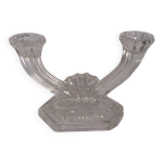 Chandelier bougeoir art d�co, cristallerie buder, 1930