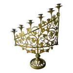 Chandelier en bronze dor, fin xixme
