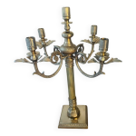 Chandelier bronze et laiton 56cm
