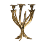 Chandelier en bronze de style art nouveau, 1960
