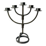 Chandelier brutaliste fer forgé Chandelier brutaliste fer forgé