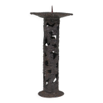 Chandelier brutaliste en fer forg�, travail artisanal europ�en, ann�es 1960