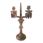 Chandelier candelabre a pampilles cristal vallerysthal