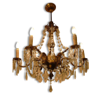 Chandelier, crystal bronze chandelier with dragon heads Chandelier, crystal bronze chandelier with dragon heads