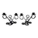 Chandeliers en fer forg� noir