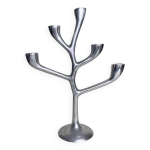 Chandelier italien chromé forme organique Chandelier italien chromé forme organique