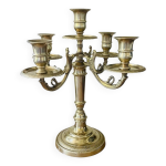 Chandelier en laiton  cinq feux