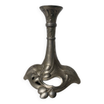 Chandelier en mtal argent art nouveau