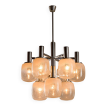 Chandelier en verre de murano targetti sankey, ann�es 1970