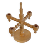 Chandelier vintage scandinave en bois Chandelier vintage scandinave en bois