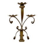 Chandelier vintage stylisé en fer forgé doré Chandelier vintage stylisé en fer forgé doré