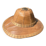 Chapeau colonial bambou années 70 décoration murale Chapeau colonial bambou années 70 décoration murale
