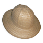 Chapeau colonial, safari en paille