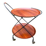 Charriot bar roulant pliable par paul nagel suede vers 1960