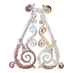 Chasse roues potence de portail maison bourgeoise en fonte 19�me