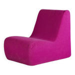 Chauffeuse en lainage rose, 1970