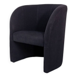 Chauffeuse en tissu noir Chauffeuse en tissu noir