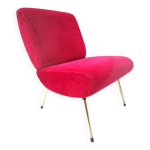 Chauffeuse vintage  kiss  framboise