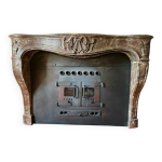 Chemine louis xv en pierre de bourgogne avec pole danois