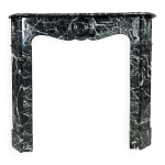 Chemin�e de style louis xv en marbre vert des alpes circa 1900