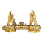 Chenets bronze griffons