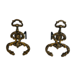 Chenets, cheminée, bronze, fer forgé, style néoclassique, lions Chenets, cheminée, bronze, fer forgé, style néoclassique, lions