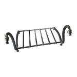 Chenet chemine porte buche