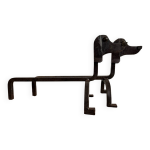 Chenets teckel fer forg� bronze �douard schenck ann�es 50