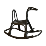 Cheval  bascule en rotin et bambou