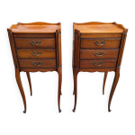 Chevets merisier style louis xv