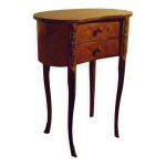 Chevet de style louis xv marquet vernis.