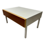 Chevet / table basse interl�bke vintage ann�es 70 laque blanche