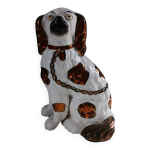 Chien staffordshire en faence de jersey