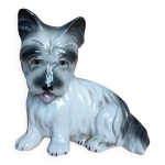 Chien terrier �cossais en porcelaine gr�fenthal