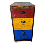 Chiffonnier 3 tiroirs sur roulettes Chiffonnier 3 tiroirs sur roulettes