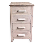 Chiffonnier meuble d atelier patine rose Chiffonnier meuble d atelier patine rose