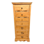 Chiffonnier semainier en pitchpin