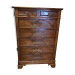Chiffonnier style louis philippe en noyer Chiffonnier style louis philippe en noyer
