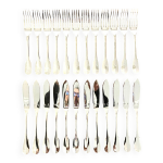 Christofle cluny, 12 couverts  poissons tat neufs