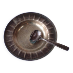 Christofle galla - assiette et cuillère métal argenté - coffret naissance Christofle galla - assiette et cuillère métal argenté - coffret naissance