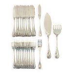 Christofle malmaison, couverts � poisson avec couverts de service