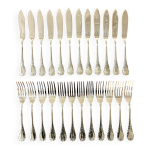 Christofle marly 12 couverts � poisson , 24 pi�ces , tr�s bon �tat