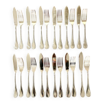 Christofle perles 12 couverts � poisson 24 pi�ces , excellent �tat