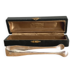 Christofle - pince  sucre en mtal argent modle japon en crin bel tat