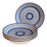 Cinq assiettes creuses cramiques m. b. f. a pornic vintages service daphn
