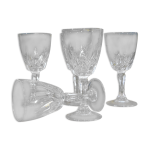 Cinq verres  vin blanc vintage annes 70 luminarc