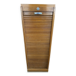 Classeur, meuble  rideau en bois