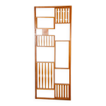 Claustra vintage en bois, fabrication tch�que, 1960