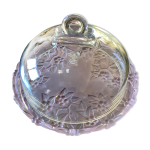 Cloche  fromage en cristal w. germany sur plateau dimension : hauteur - 15cm - diamtre - 22cm -
