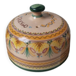 Cloche  fromage vintage artisanale peint main